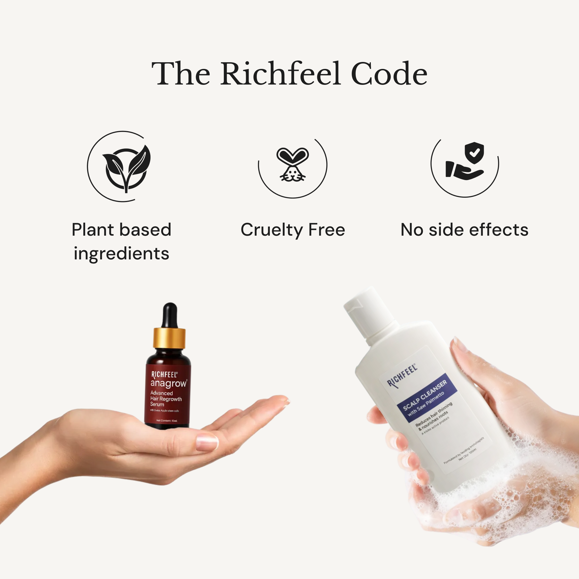 ANAGROW SERUM + SAW PALMETTO SHAMPOO